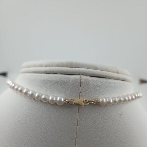 Vintage IBB Pearl Necklace with Amethyst and Topaz 14K Gold Pendant. - Picture 2 of 4